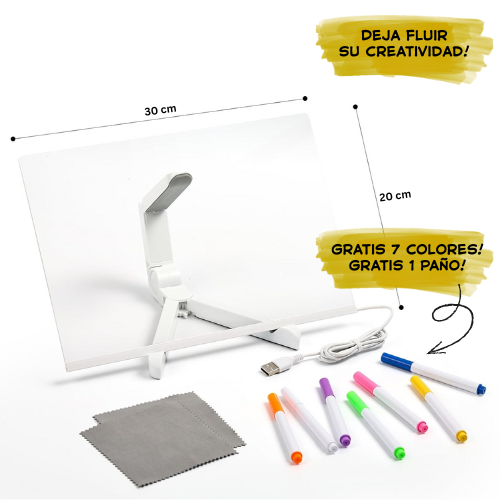 Pizarra de Dibujo Luminoso para Niños