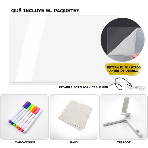 Pizarra de Dibujo Luminoso para Niños