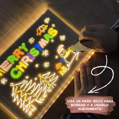 Pizarra de Dibujo Luminoso para Niños